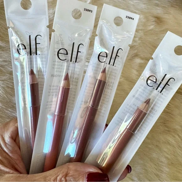 BUNDLE ME! 1 set of 4 e.l.f. Cream Glide lip pencils / liners - Picture 3 of 7